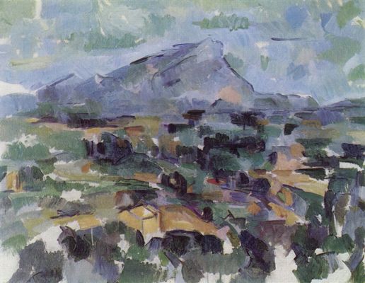 Abstract, kubistisch landschap van Paul Cezanne