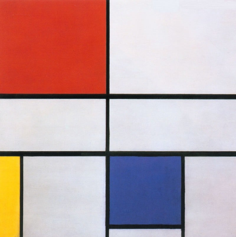 Neo-plasticistisch schilderij van Piet Mondriaan