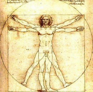 Proportie van de mens volgens Leonardo DaVinci